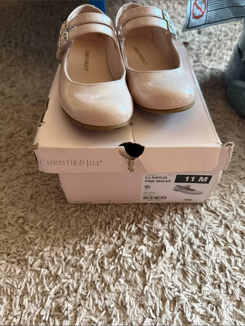 Girls' Pink Mauve Mary Jane Shoes